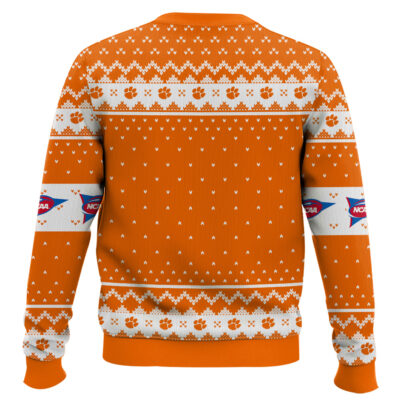 Hooktab Clemson Tigers – Custom Name And Number Ugly Christmas Sweater