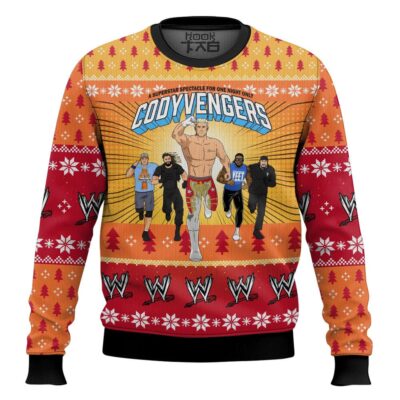 Cody Rhodes Codyvengers WWE Ugly Christmas Sweater