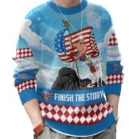 Hooktab Cody Rhodes Finish The Story WWE Ugly Christmas Sweater