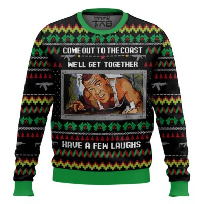 Come Out To The Coast, Have A Few Laughs Die Hard Ugly Christmas Sweater
