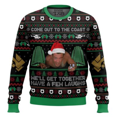 Come Out To The Coast, We’ll Get Together, Have A Few Laughs Die Hard Ugly Christmas Sweater