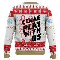 Hooktab Come Play With Us The Shining Ugly Christmas Sweater