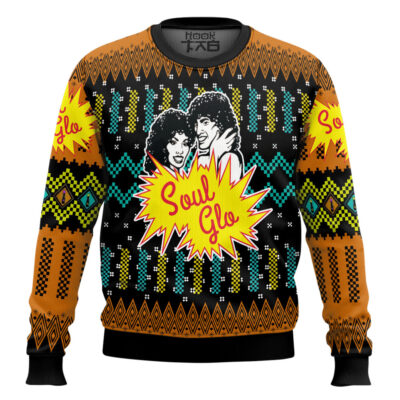 Coming To America Soul Glo Ugly Christmas Sweater