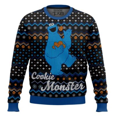 Cookie Monster The Muppet Show Ugly Christmas Sweater