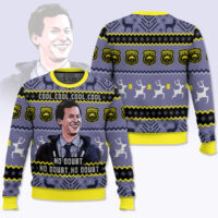 Hooktab Cool Cool Cool Jake Peralta Brooklyn Nine-nine Ugly Christmas Sweater