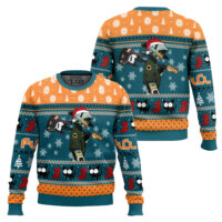 Hooktab Cool Guitar Canti FLCL Ugly Christmas Sweater