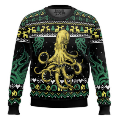Cool Octopus Ugly Christmas Sweater