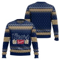 Hooktab Coors Banquet Brews Ugly Christmas Sweater