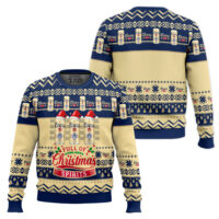 Hooktab Coors Banquet Christmas Spirits Ugly Christmas Sweater