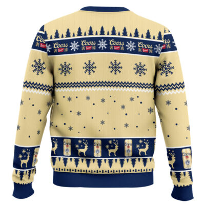 Hooktab Coors Banquet Christmas Tree Ugly Christmas Sweater