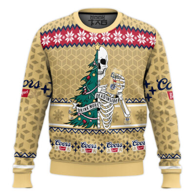 Coors Banquet Dead Inside Ugly Christmas Sweater