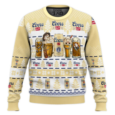 Coors Banquet Horror Drink - Custom Name Ugly Christmas Sweater