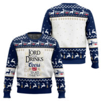 Hooktab Coors Banquet Lord Of The Rings Ugly Christmas Sweater