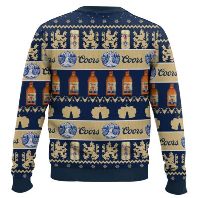 Hooktab Coors Beer Ugly Christmas Sweater