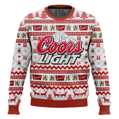 Coors Light American Beer Ugly Christmas Sweater