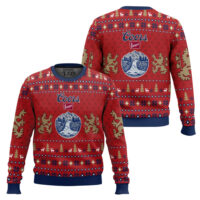 Hooktab Coors Light Brews Ugly Christmas Sweater