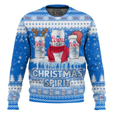 Coors Light Christmas Spirit Ugly Christmas Sweater