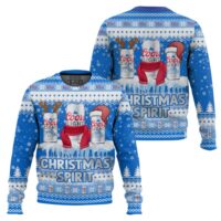 Hooktab Coors Light Christmas Spirit Ugly Christmas Sweater