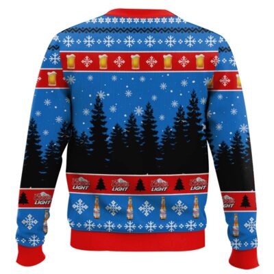 Hooktab Coors Light Drunk Bear Ugly Christmas Sweater