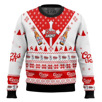 Coors Light In My Veins Jesus In My Heart Ugly Christmas Sweater