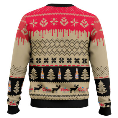 Hooktab Coors Light Lager Beer Ugly Christmas Sweater