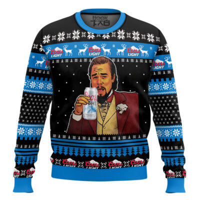 Coors Light Leonardo Meme Ugly Christmas Sweater