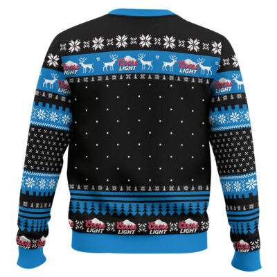 Hooktab Coors Light Leonardo Meme Ugly Christmas Sweater