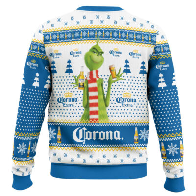 Hooktab Corona Extra Grinch Ugly Christmas Sweater