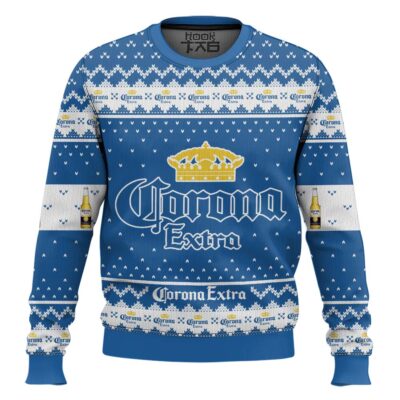 Corona Extra Lager Beer Ugly Christmas Sweater