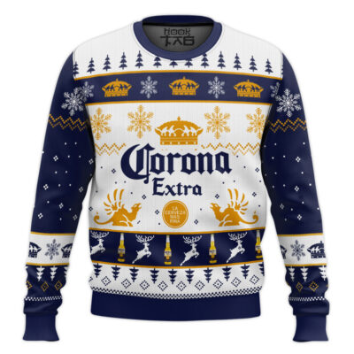 Corona Extra Lager Ugly Christmas Sweater