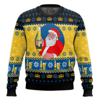 Corona Extra Santa Ugly Christmas Sweater