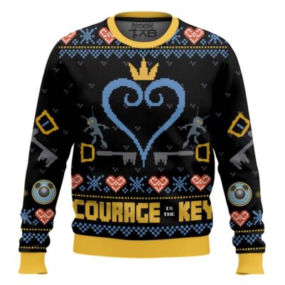 Courage Is The Key Kingdom Hearts Ugly Christmas Sweater