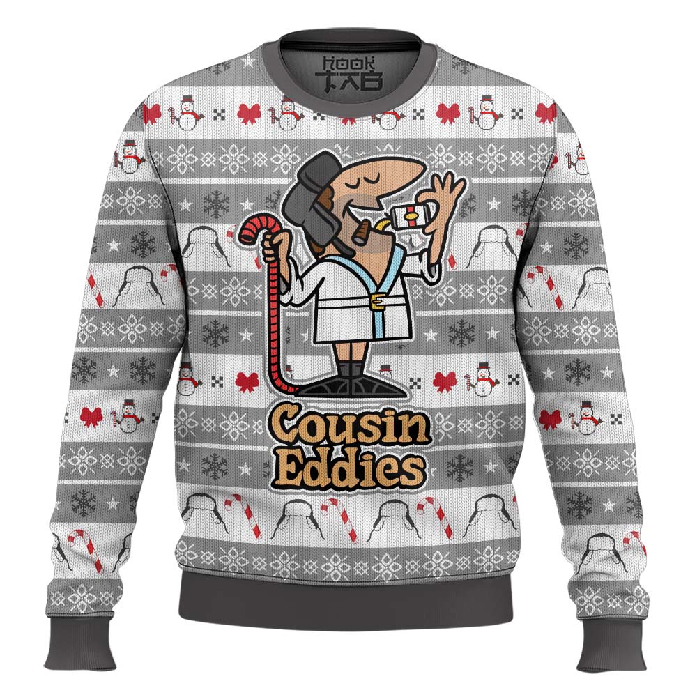 Hooktab Cousin Eddie National Lampoon’s Vacation Ugly Christmas Sweater Hooktab Cousin Eddie National Lampoon’s Vacation Ugly Christmas Sweater