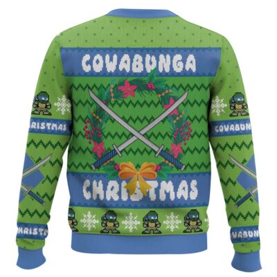 Hooktab Cowabunga Leonardo Teenage Mutant Ninja Turtles Ugly Christmas Sweater