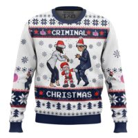 Hooktab Criminal Christmas Pulp Fiction Ugly Christmas Sweater