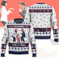 Hooktab Criminal Christmas Pulp Fiction Ugly Christmas Sweater