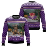 Hooktab Crown Royal Bear Ugly Christmas Sweater