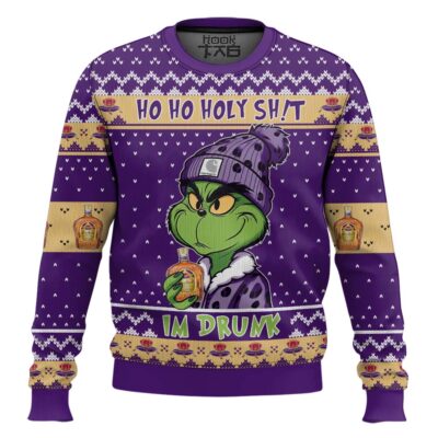 Crown Royal Ho Ho Holy Sh!t I'm Drunk Ugly Christmas Sweater