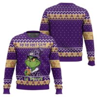Hooktab Crown Royal Ho Ho Holy Sh!t I'm Drunk Ugly Christmas Sweater