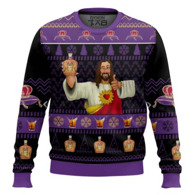 Crown Royal Jesus Favorite Ugly Christmas Sweater