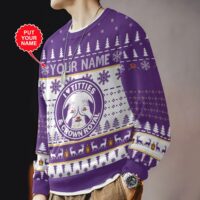 Hooktab Crown Royal Titties Funny - Custom Name Ugly Christmas Sweater