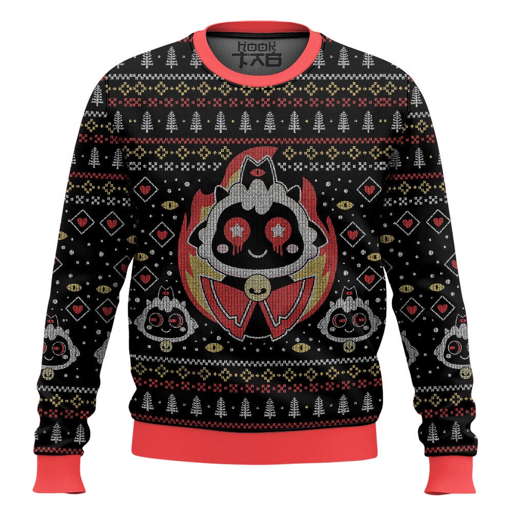Hooktab Cult Of The Lamb Ugly Christmas Sweater Hooktab Cult Of The Lamb Ugly Christmas Sweater