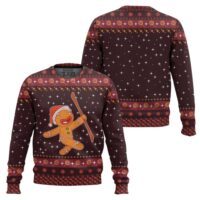 Hooktab Cute Gingerbread Ugly Christmas Sweater