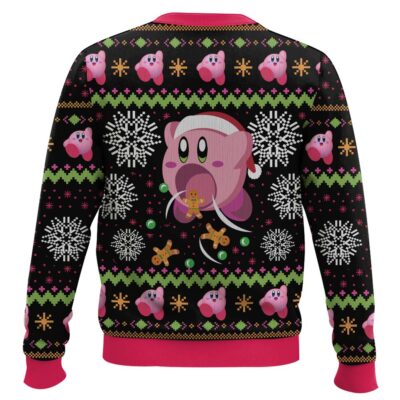 Hooktab Cute Pink Hungry Kirby’s Dream Land Ugly Christmas Sweater