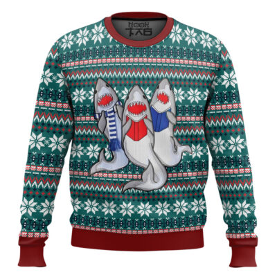Cute Shark Family Ugly Christmas Sweater