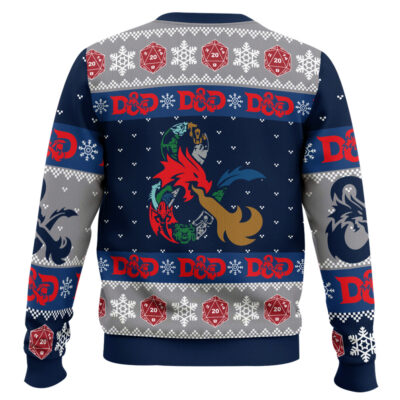 Hooktab D-20 Dungeons & Dragons Ugly Christmas Sweater