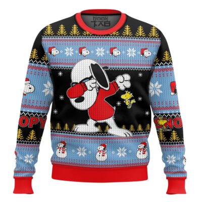 Dab Snoopy The Charlie Brown and Snoopy Show Ugly Christmas Sweater