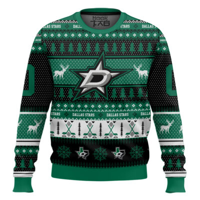 Dallas Stars - Custom Name And Number Ugly Sweater