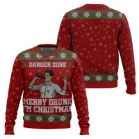 Hooktab Danger Zone Sterling Archer Ugly Christmas Sweater