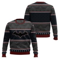 Hooktab Dark Batman Ugly Christmas Sweater